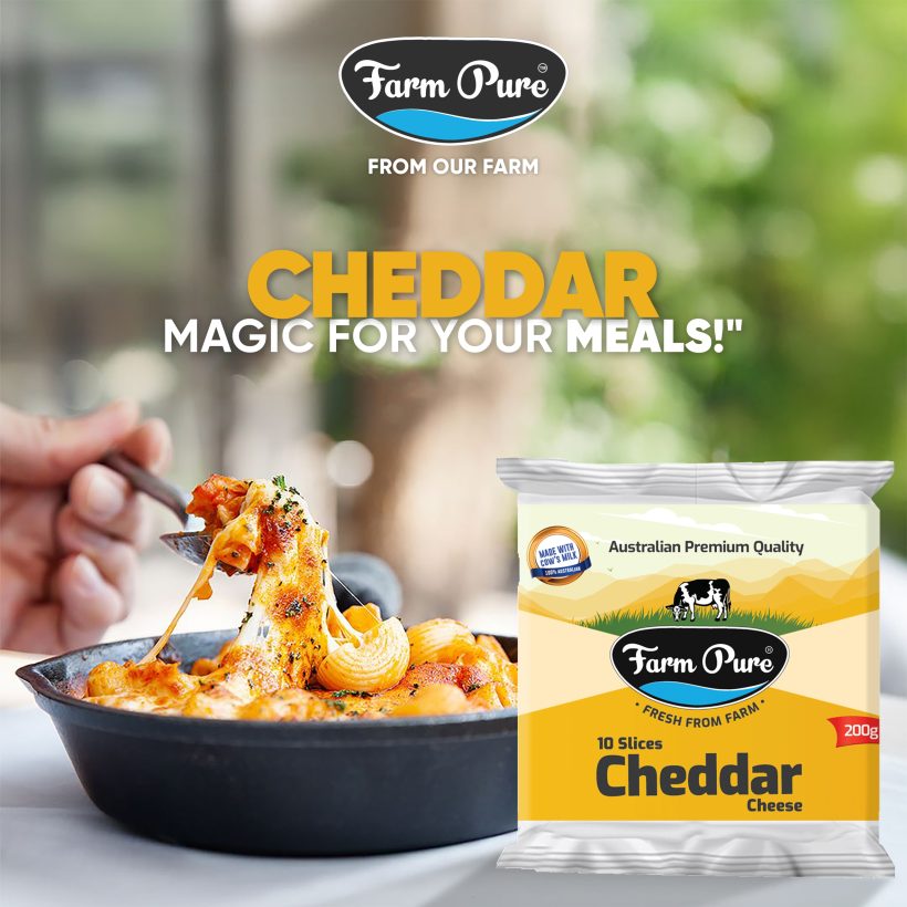 Cheddar Cheese is Magic for Food by Farm Pure