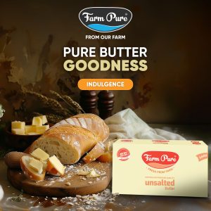 Butter has long been a cherished ingredient in kitchens around the world, and for good reason. At Farm Pure, our pure butter is made from the finest cream, sourced from Australian cows. Here's why our butter stands out and why you should incorporate it into your daily cooking. 1. Rich Flavor Farm Pure Butter is known for its rich, creamy flavor that can enhance any dish. Whether you're spreading it on toast, melting it over vegetables, or baking it into cookies, our butter adds a luxurious taste that's hard to beat. 2. Nutritional Value Pure butter is a natural source of fat-soluble vitamins like A, D, E, and K. These vitamins are essential for various bodily functions, including maintaining healthy skin, supporting vision, and strengthening the immune system. 3. Baking Essential For bakers, butter is a crucial ingredient. It provides the flakiness in pastries, the tenderness in cakes, and the richness in cookies. Farm Pure Butter, with its high-quality cream content, ensures that your baked goods turn out perfectly every time. 4. Healthier Choice While moderation is key, pure butter can be a healthier choice compared to some margarine or butter substitutes that contain artificial additives and trans fats. Choosing Farm Pure Butter means opting for a natural product that delivers pure goodness. Incorporate Farm Pure Butter into your cooking and baking to enjoy the unmatched taste and benefits of pure butter goodness.